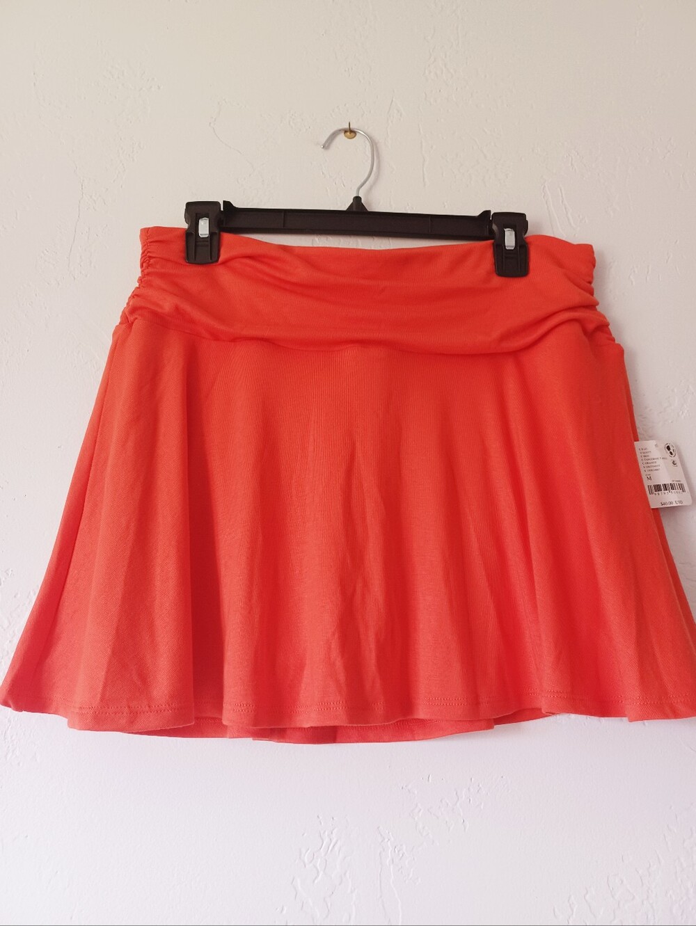 NWT Free People Knit Skirt with Ruched Waistband & Built-in Shorts